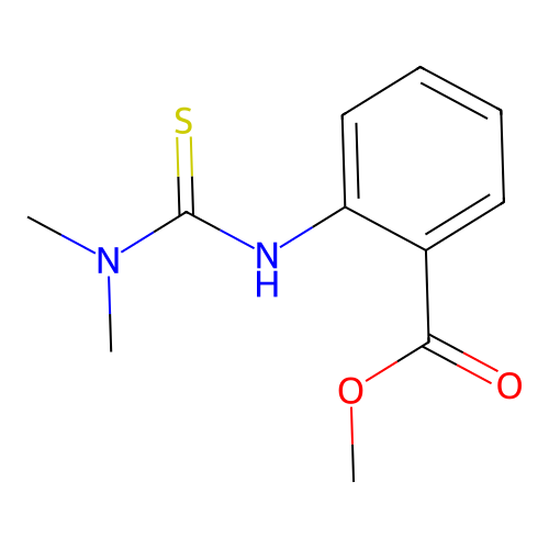 Methyl 2-(((dimethylamino)thioxomethyl)amino)benzoate structure