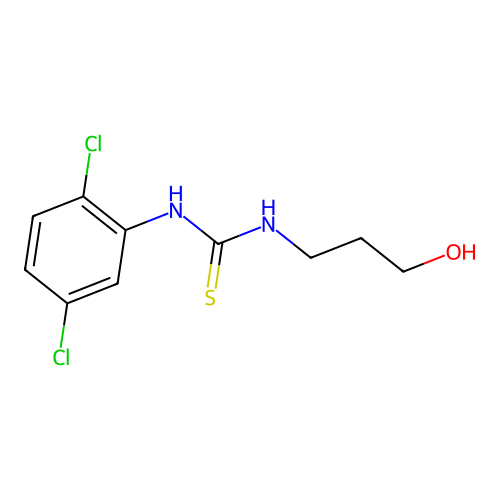 1-(2,5-Dichlorophenyl)-3-(3-hydroxypropyl)thiourea structure