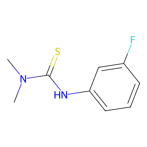 N'-(3-fluorophenyl)-N,N-dimethylthiourea structure