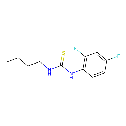 1-Butyl-3-(2,4-difluorophenyl)thiourea structure