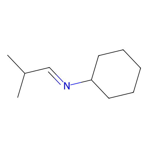 N-cyclohexyl-2-methylpropan-1-imine structure