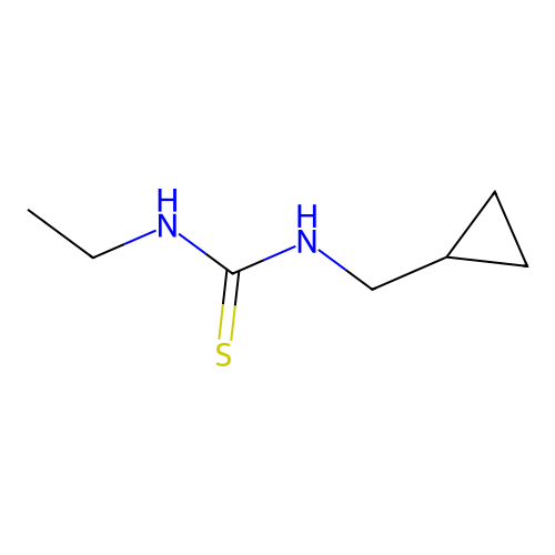 1-(Cyclopropylmethyl)-3-ethylthiourea structure