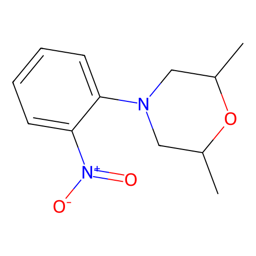 2,6-Dimethyl-4-(2-nitrophenyl)morpholine structure