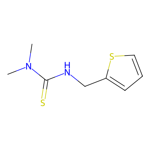 1,1-Dimethyl-3-(thiophen-2-ylmethyl)thiourea structure