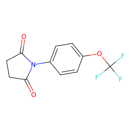N-[4-(Trifluoromethoxy)phenyl]succinimide structure