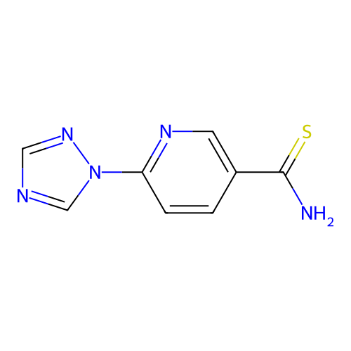 6-(1,2,4-Triazol-1-yl)pyridine-3-carbothioamide structure