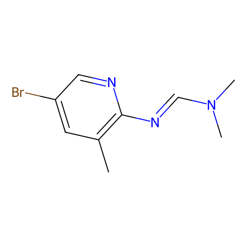 (E)-N'-(5-Bromo-3-methylpyridin-2-yl)-N,N-dimethylmethanimidamide structure