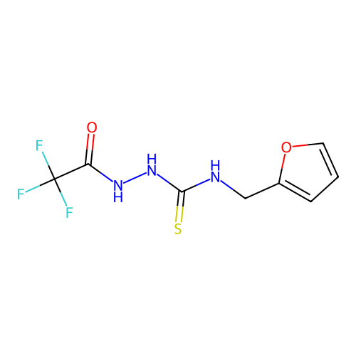 N-(Furan-2-ylmethyl)-2-(2,2,2-trifluoroacetyl)hydrazinecarbothioamide structure