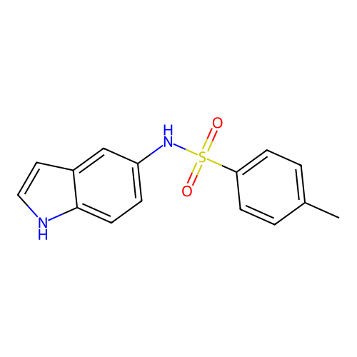 N-(1H-indol-5-yl)-4-methylbenzenesulfonamide structure