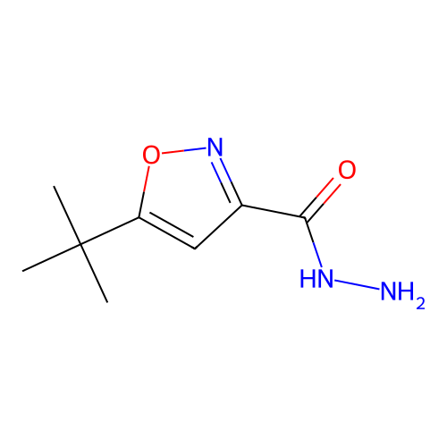 5-(Tert-butyl)isoxazole-3-carbohydrazide structure