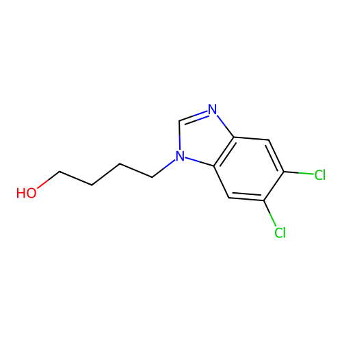 4-(5,6-Dichlorobenzimidazol-1-yl)butan-1-ol structure
