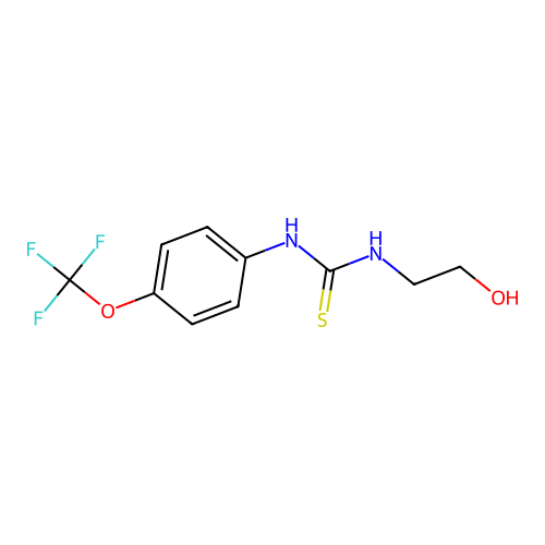 1-(2-Hydroxyethyl)-3-[4-(trifluoromethoxy)phenyl]thiourea structure