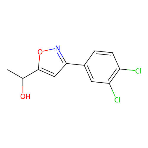 1-[3-(3,4-Dichlorophenyl)-1,2-oxazol-5-yl]ethanol structure