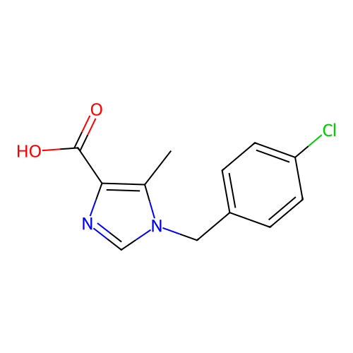 1-(4-Chlorobenzyl)-5-methylimidazole-4-carboxylic acid structure