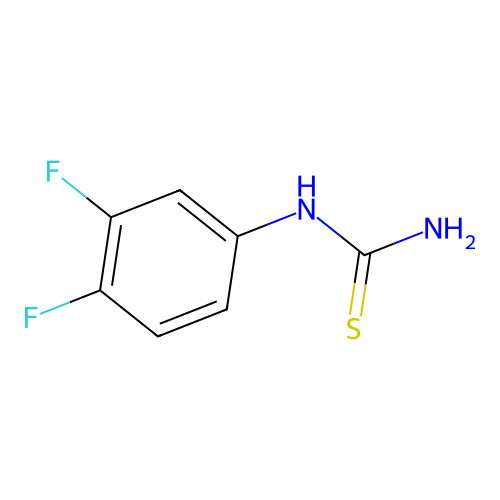 (3,4-Difluorophenyl)thiourea structure
