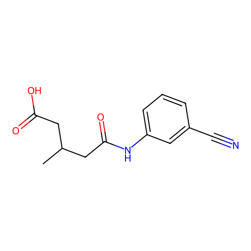 5-(3-Cyanophenylamino)-3-methyl-5-oxopentanoic acid structure