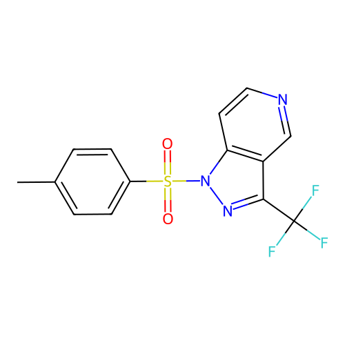 1-(4-Methylphenyl)sulfonyl-3-(trifluoromethyl)pyrazolo[4,3-c]pyridine structure