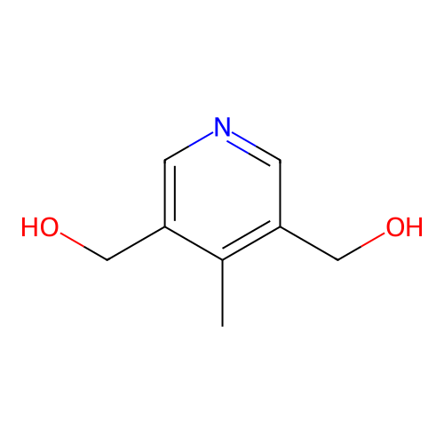 4-Methylpyridine-3,5-dimethanol structure