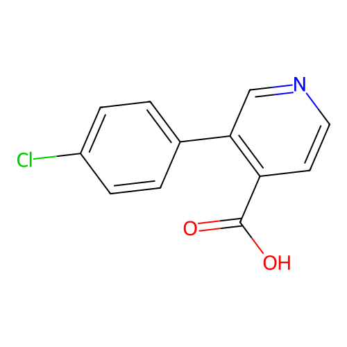 3-(4-Chlorophenyl)isonicotinic acid structure