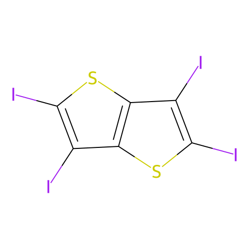 2,3,5,6-Tetraiodo-thieno[3,2-b]thiophene structure