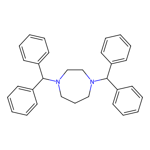 1,4-Dibenzhydryl-1,4-diazepane structure