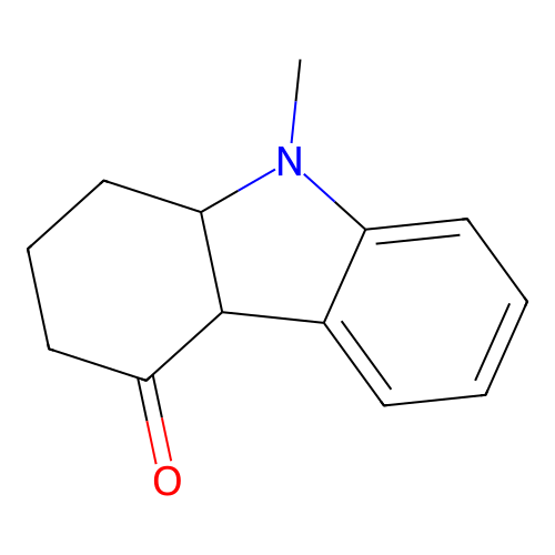 9-methyl-2,3,4a,9a-tetrahydro-1H-carbazol-4-one structure