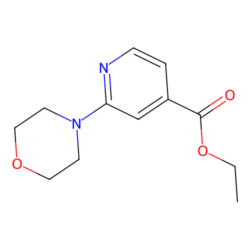 Ethyl 2-morpholinoisonicotinate structure