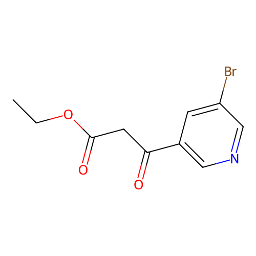 Ethyl 3-(5-bromopyridin-3-yl)-3-oxopropanoate structure