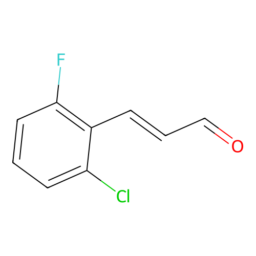 2-CHLORO-4-FLUOROCINNAMALDEHYDE structure