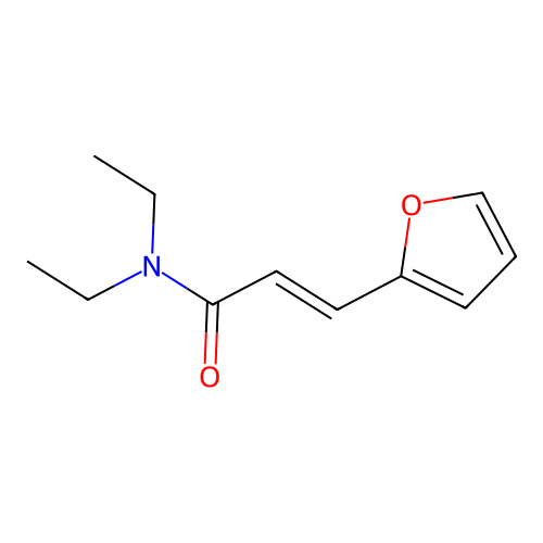 (E)-N,N-diethyl-3-(furan-2-yl)prop-2-enamide structure