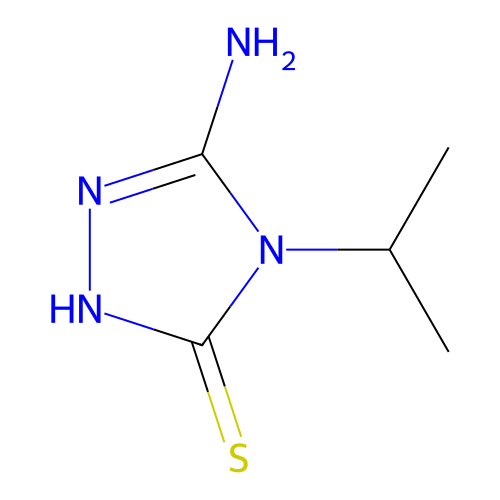 5-amino-4-isopropyl-4H-1,2,4-triazole-3-thiol structure