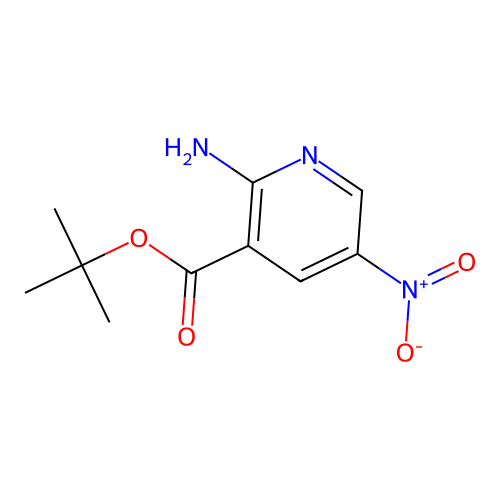 3-Pyridinecarboxylic acid, 2-amino-5-nitro-, 1,1-dimethylethyl ester structure