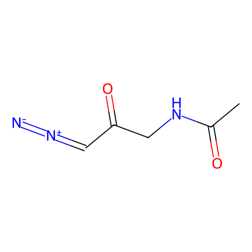 Acetamide, N-(3-diazo-2-oxopropyl)- structure
