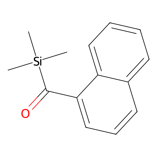 Silane, trimethyl(1-naphthalenylcarbonyl)- structure