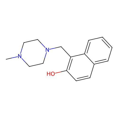 1-[(4-methylpiperazin-1-yl)methyl]naphthalen-2-ol structure