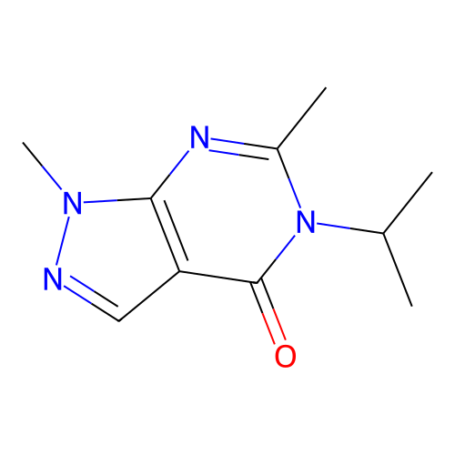 1,6-Dimethyl-5-propan-2-ylpyrazolo[3,4-d]pyrimidin-4-one structure