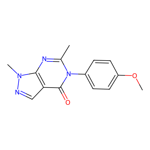 5-(4-Methoxyphenyl)-1,6-dimethylpyrazolo[3,4-d]pyrimidin-4-one structure