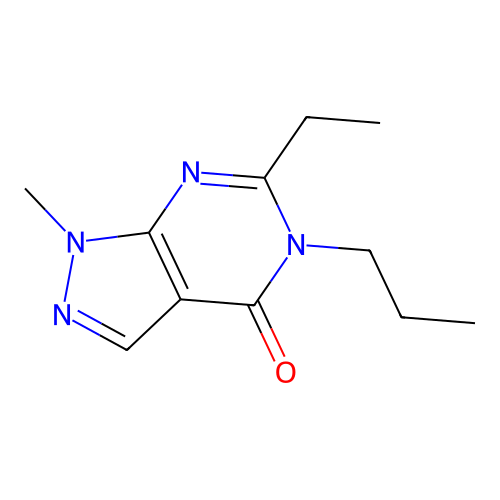6-Ethyl-1-methyl-5-propylpyrazolo[3,4-d]pyrimidin-4-one structure