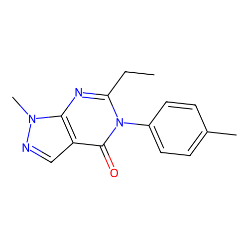 6-Ethyl-1-methyl-5-(4-methylphenyl)pyrazolo[3,4-d]pyrimidin-4-one structure