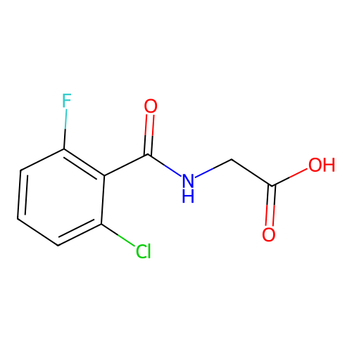 2-[(2-Chloro-6-fluorophenyl)formamido]acetic acid structure