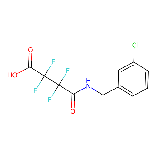 4-{[(3-Chlorophenyl)methyl]amino}-2,2,3,3-tetrafluoro-4-oxobutanoic acid structure