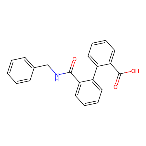 2'-(Benzylcarbamoyl)-[1,1'-biphenyl]-2-carboxylic acid structure