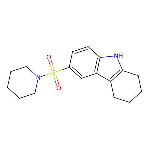 Piperidine, 1-[(2,3,4,9-tetrahydro-1H-carbazol-6-yl)sulfonyl]- structure