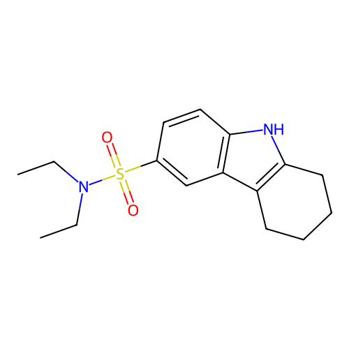 1H-Carbazole-6-sulfonamide, N,N-diethyl-2,3,4,9-tetrahydro- structure
