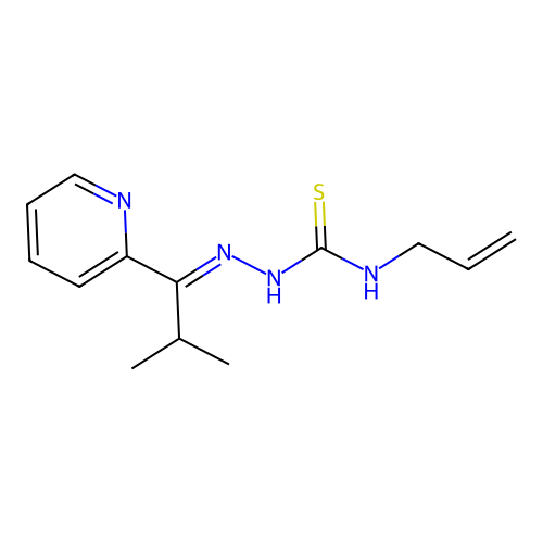 1-[(2-Methyl-1-pyridin-2-ylpropylidene)amino]-3-prop-2-enylthiourea structure