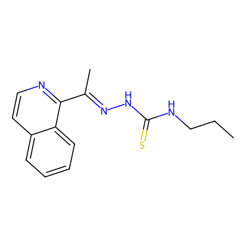 1-(1-Isoquinolin-1-ylethylideneamino)-3-propyl-thiourea structure