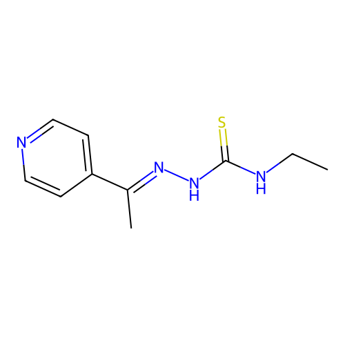 Hydrazinecarbothioamide, N-ethyl-2-[1-(4-pyridinyl)ethylidene]- structure