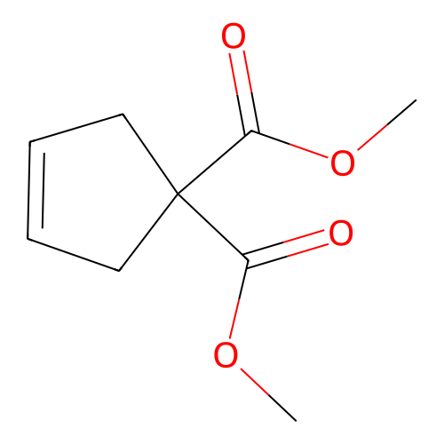 Dimethyl 3-cyclopentene-1,1-dicarboxylate structure