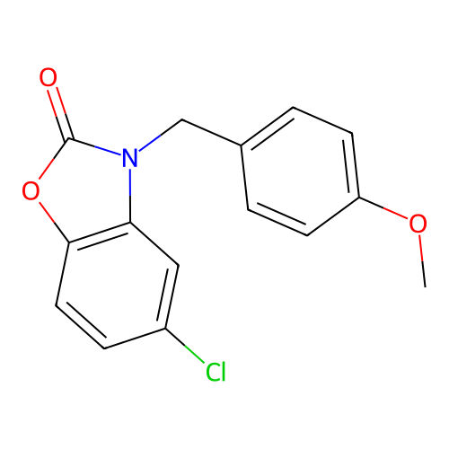 5-chloro-3-(4-methoxybenzyl)benzo[d]oxazol-2(3H)-one structure