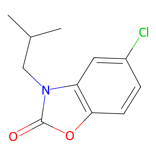 5-chloro-3-isobutylbenzo[d]oxazol-2(3H)-one structure